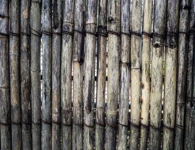 Eski bambu çit organik arka plan