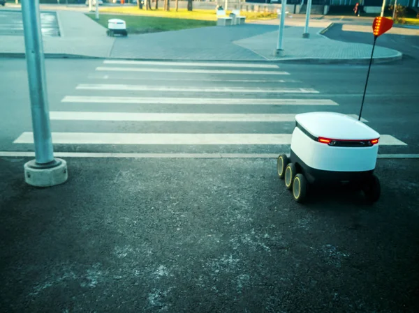Sokakta teslim robotlar