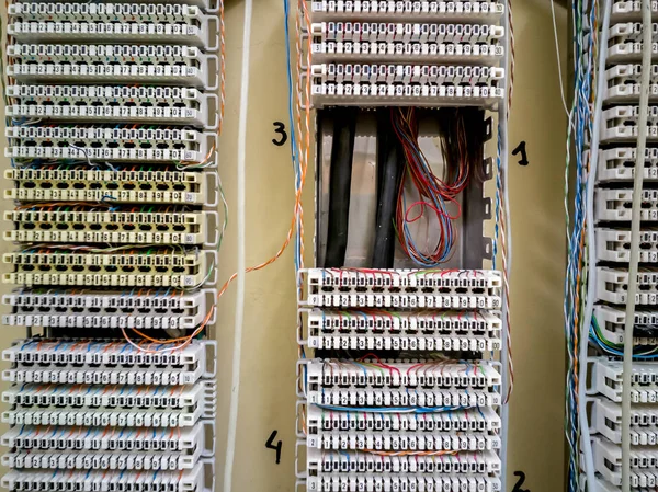 Kapcsolótábla. Control Panel-kommunikáció — Stock Fotó