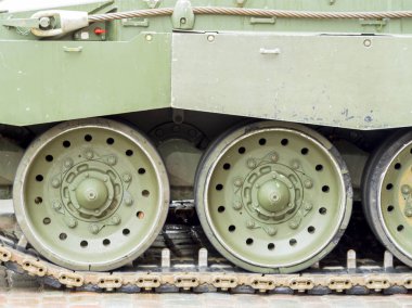 Tank tırtıl yakın çekim