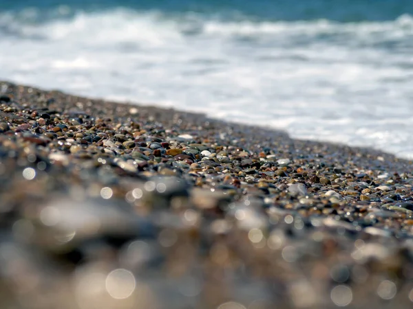 Patrón con piedras azules del mar — Foto de Stock