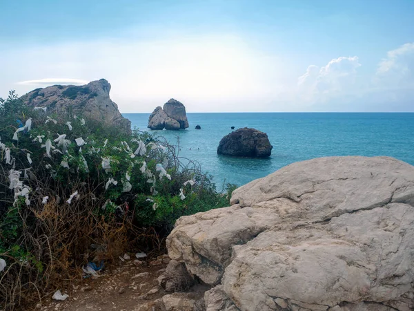 Afrodit Kayası. Aşk kumsalı — Stok fotoğraf
