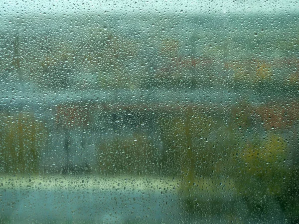 Rain drops on window