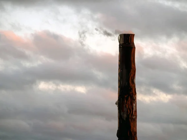 Fumaça de um tubo — Fotografia de Stock