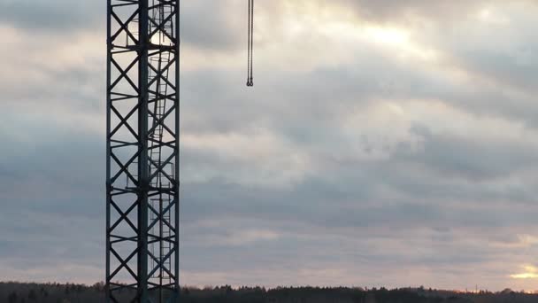 Gedeeltelijke wolken. Zonsondergang — Stockvideo