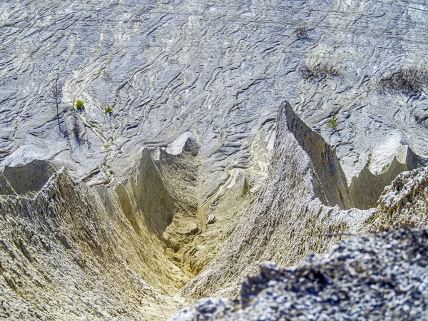 Abandonada Pedreira Rummu Estónia Montanha Areia Branca Pedras Erosão Pedreira — Fotografia de Stock