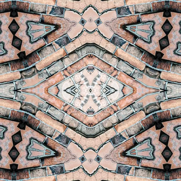 Abstraktní Bezešvé Textury Moderní Mramorová Mozaika Art Deco Tapety Geometrická — Stock fotografie
