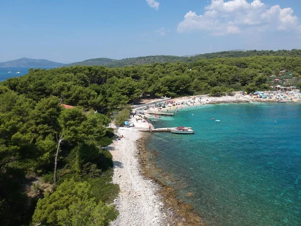 Labadusa Beach Located Ciovo Island Okrug Gornji Croatia — Stock Photo, Image
