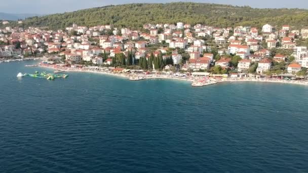 Πετούν Πάνω Από Την Παραλία Της Κοπακαμπάνα Okrug Gornji — Αρχείο Βίντεο