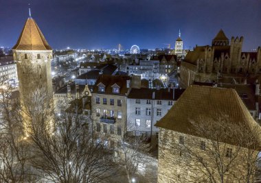 Gdansk Old Town yukarıdan