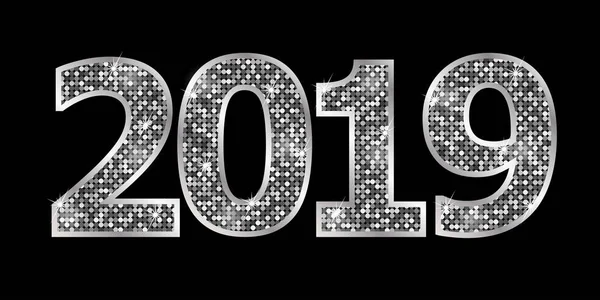 Frohes Neues Jahr 2019 — Stockvektor
