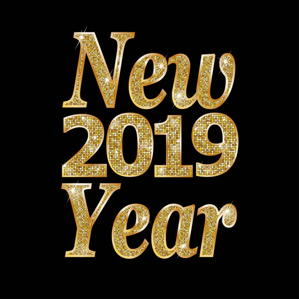 Frohes Neues Jahr 2019 — Stockvektor