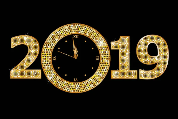 Feliz Ano Novo 2019 —  Vetores de Stock
