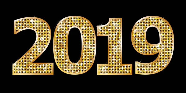 Šťastný Nový Rok 2019 Royalty Free Stock Ilustrace