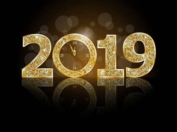 Happy New Year 2019 Stock Illustration