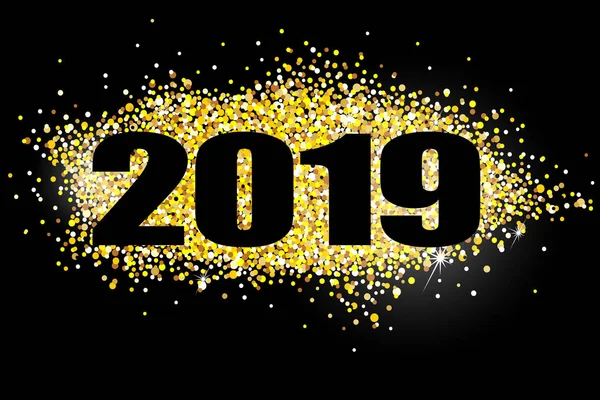 Feliz Año Nuevo 2019 — Vector de stock