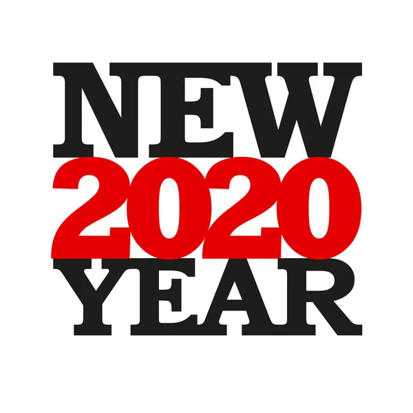 Neuer Jahresvektor 2020 — Stockvektor