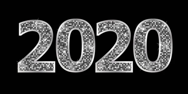 Frohes Neues Jahr 2020 — Stockvektor