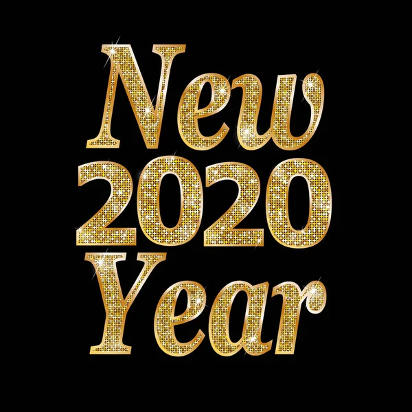 Frohes Neues Jahr 2020 — Stockvektor