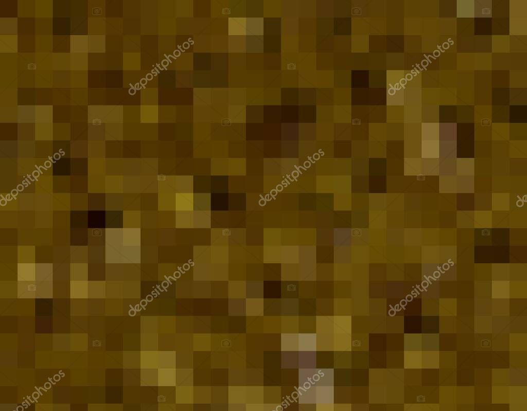 Abstract pixel ground texture background of brown cubes in  games style.
