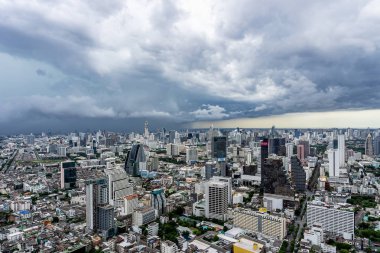 Bangkok, Tayland şehir üzerinde Arcus bulut veya raf bulut fırtına