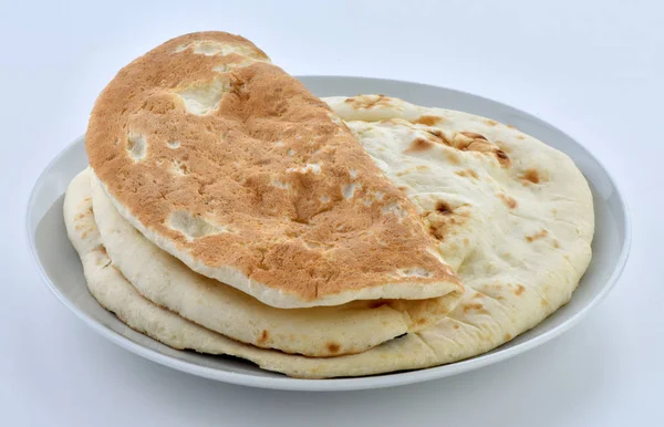 Tandoori Naan Tandoori Roti Healthy Fluffy Bread Baked Traditional Oven — Stock Photo, Image