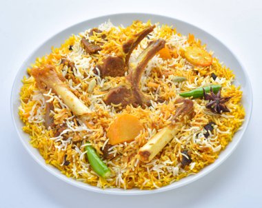 Koyun eti Biryani, tadı tam