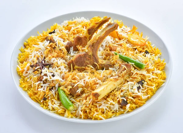 Delicious Spicy Mutton Biryani — Stock Photo, Image