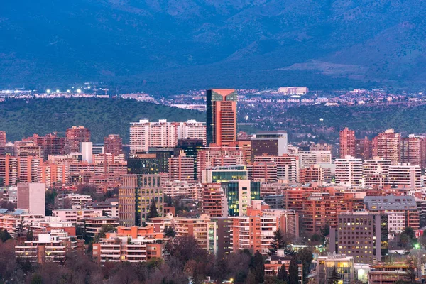 Вид Жилые Офисные Здания Богатом Районе Лас Кондес Сантьяго Чили — стоковое фото