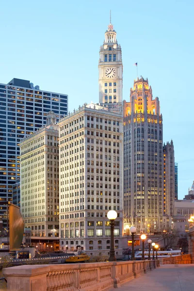 Скайлайн Зданий Центре Чикаго Иллинойс Сша — стоковое фото