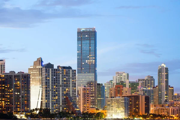 Skyline Edificios Brickell District Miami Florida — Foto de Stock