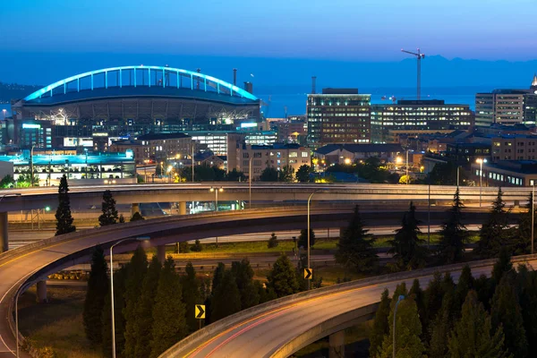 Skyline Seattle Штат Вашингтон Сша — стоковое фото