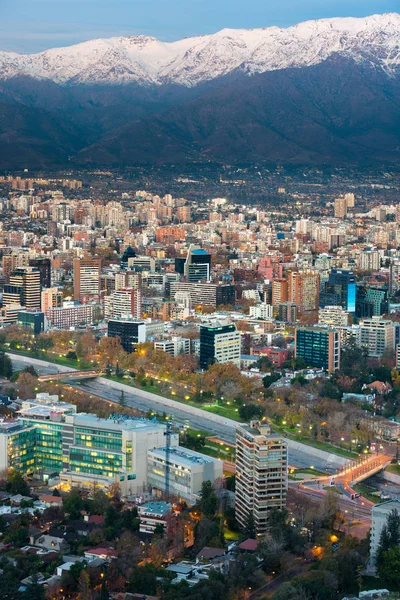 Santiago Región Metropolitana Chile Junio 2013 Vista Panorámica Del Distrito — Foto de Stock