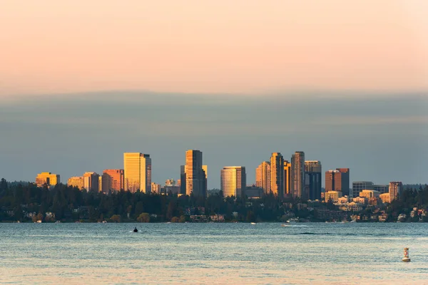 Skyline Del Centro Bellevue Seattle Metropolitan Area Stato Washington Stati — Foto Stock