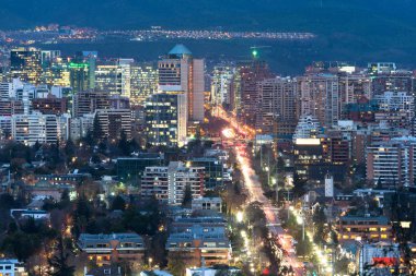 Görünümünü konut ve ofis binaları, zengin bölge, Las Condes Santiago de Chile