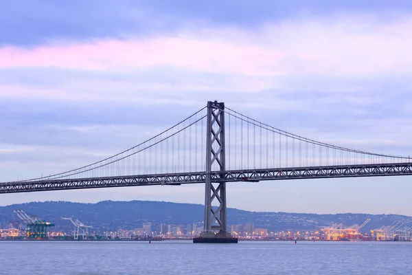 Bay Bridge Puerto Oakland California — Foto de Stock