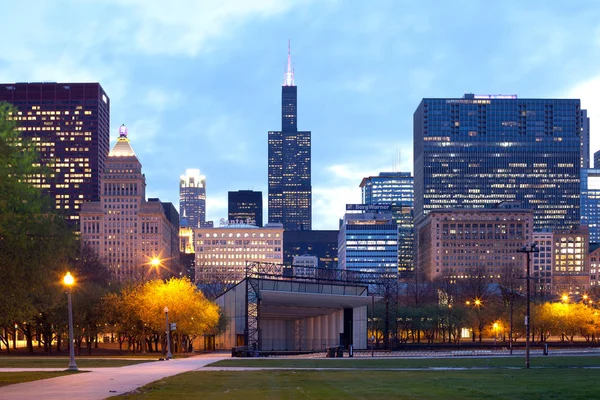 Chicago Illinois Estados Unidos Mayo 2011 Skyline Buildings Loop Willis — Foto de Stock