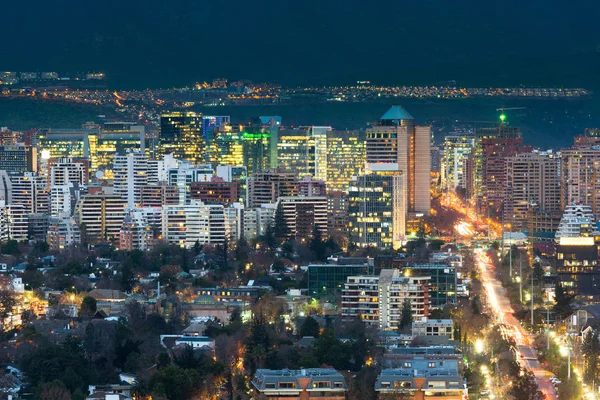 View Residential Office Buildings Wealthy District Las Condes Santiago Chile — Stock Photo, Image