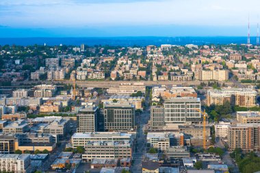 Şehir Merkezi ve Capitol Hill bölgesinde, Seattle, Washington State, ABD