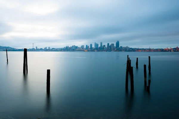 Puget Sound City Skyline Seattle Washington State Usa — Stock Photo, Image