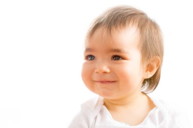 1 yaşında bir kız çocuğu yakın çekim