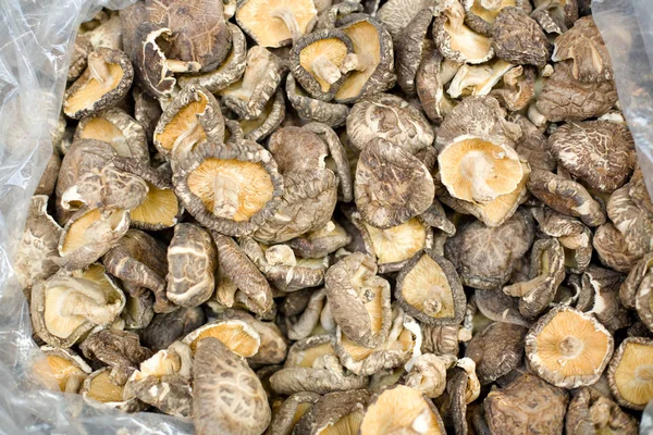 Cogumelos Secos Nos Mercados Hong Kong Ocidental Sheung Wan Ilha — Fotografia de Stock