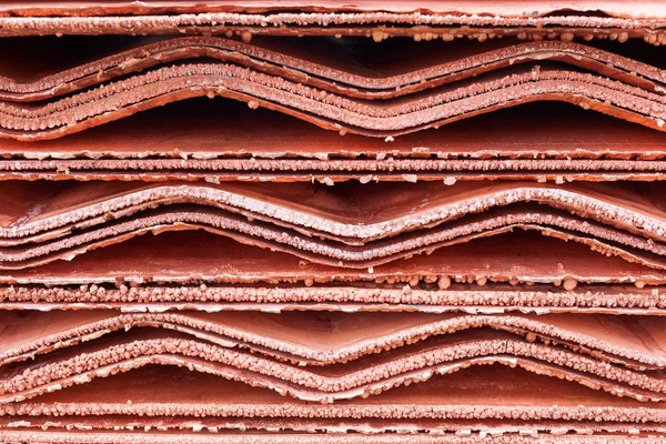 Close Detail Copper Cathodes — Stock Photo, Image