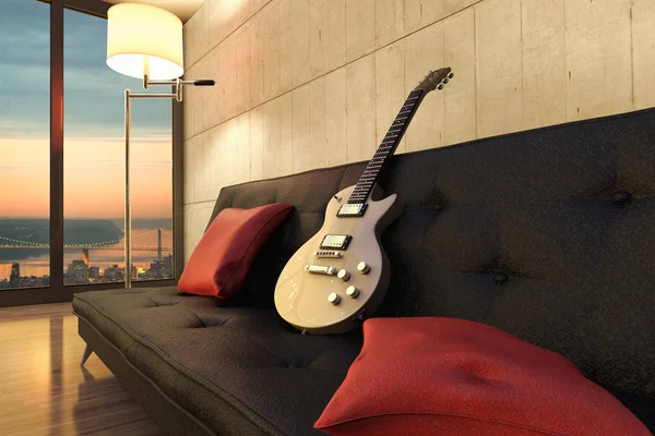 Rendering Appartamento Musicista New York — Foto Stock