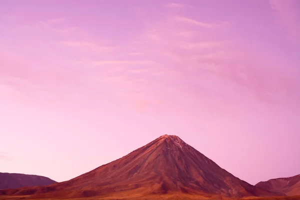 Licancabur Volcano Sunset San Pedro Atacama Atacama Desert Chile South — Stock Photo, Image