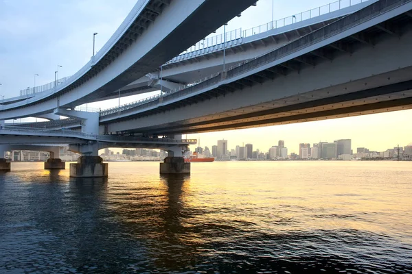 Gökkuşağı Köprüsü Erişim Rampası Odaiba Tokyo Kanto Bölgesi Honshu Japonya — Stok fotoğraf