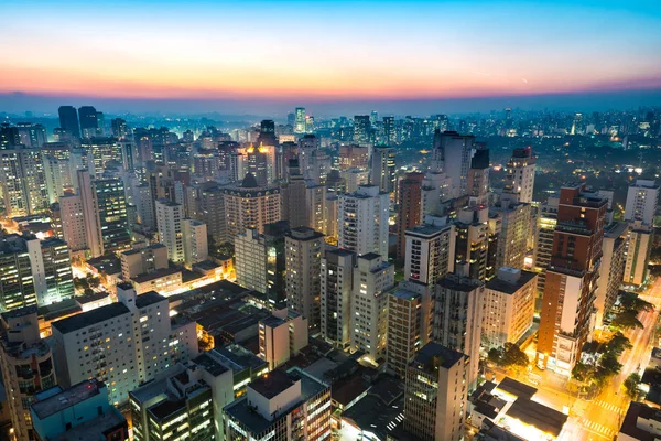 Vista Panorâmica São Paulo Brasil América Sul — Fotografia de Stock