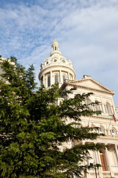 CLose-up to the building of the City hall of Baltimore, Maryland, United States.