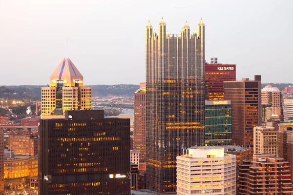 Pittsburgh Pennsylvania United States Γκρο Πλαν Θέα Στην Πόλη Της — Φωτογραφία Αρχείου