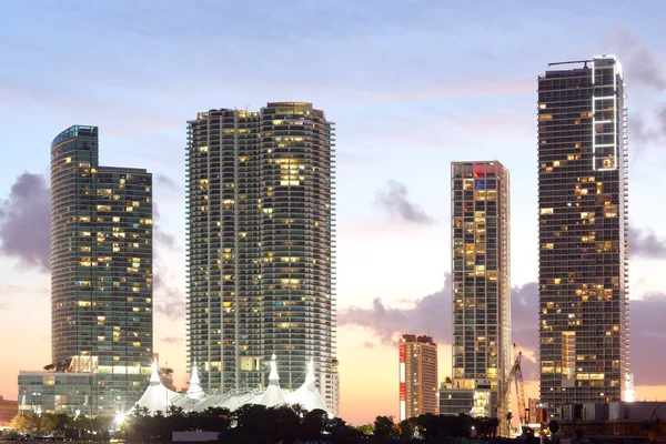 Desarrollos Inmobiliarios Centro Miami Florida Estados Unidos — Foto de Stock